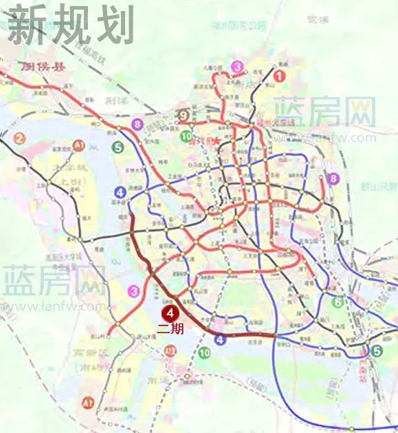 阳岐,义序,止于帝封江,届时4号线全线将形成闭环,成为福州目前规划的