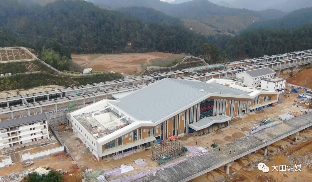 兴泉铁路大田北站进入收尾阶段通车时间就在