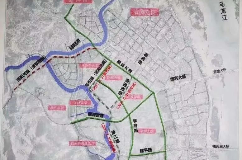 為加快建設宜學宜業宜居宜遊的一流大學城,福州地區大學城片區再傳好