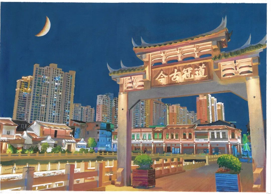 漳州美女画家手绘花样漳州