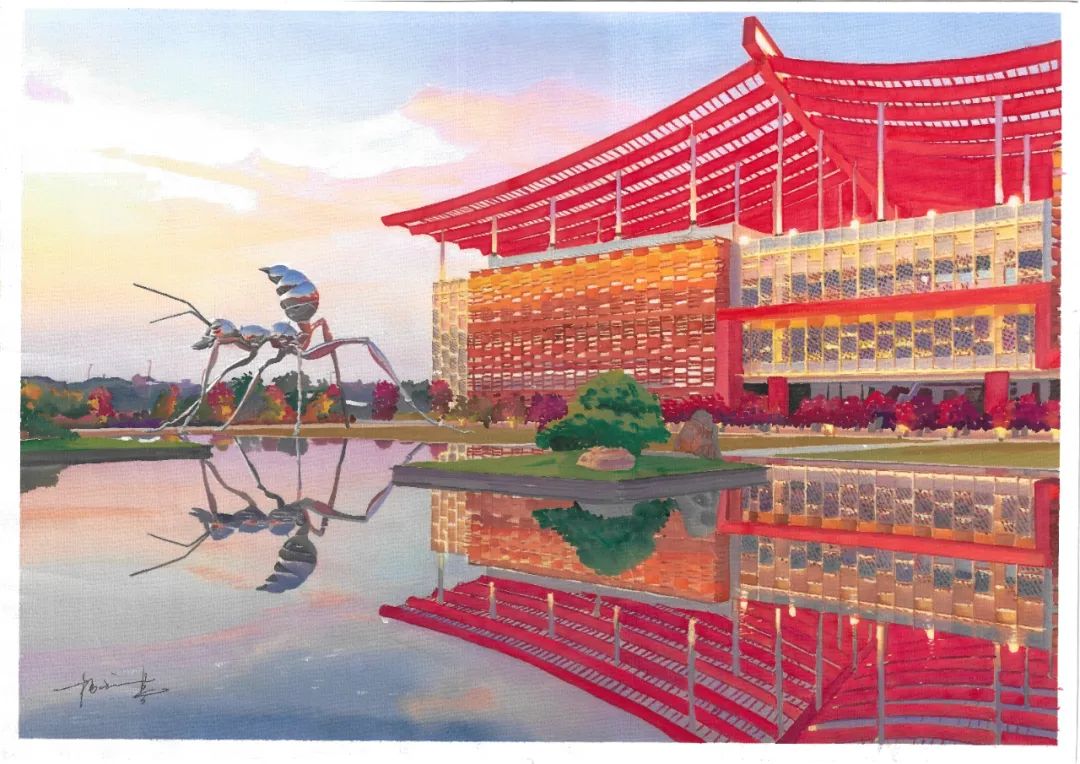 漳州美女画家手绘花样漳州