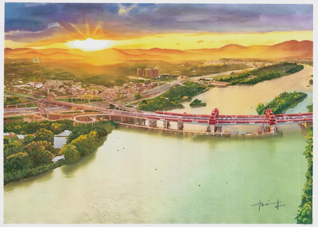 漳州美女画家手绘花样漳州