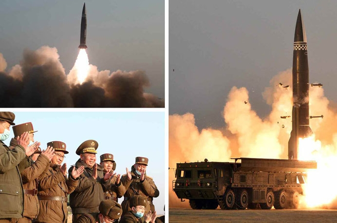 朝鲜进行新型战术导弹试射