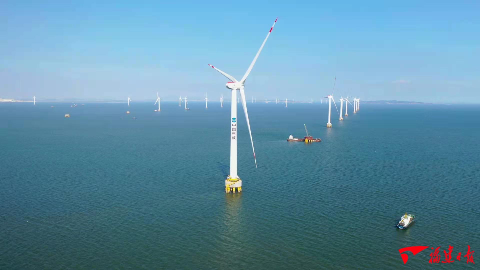 江苏盐城开建中国离岸最远海上风电场 满足50万户家庭一年用电
