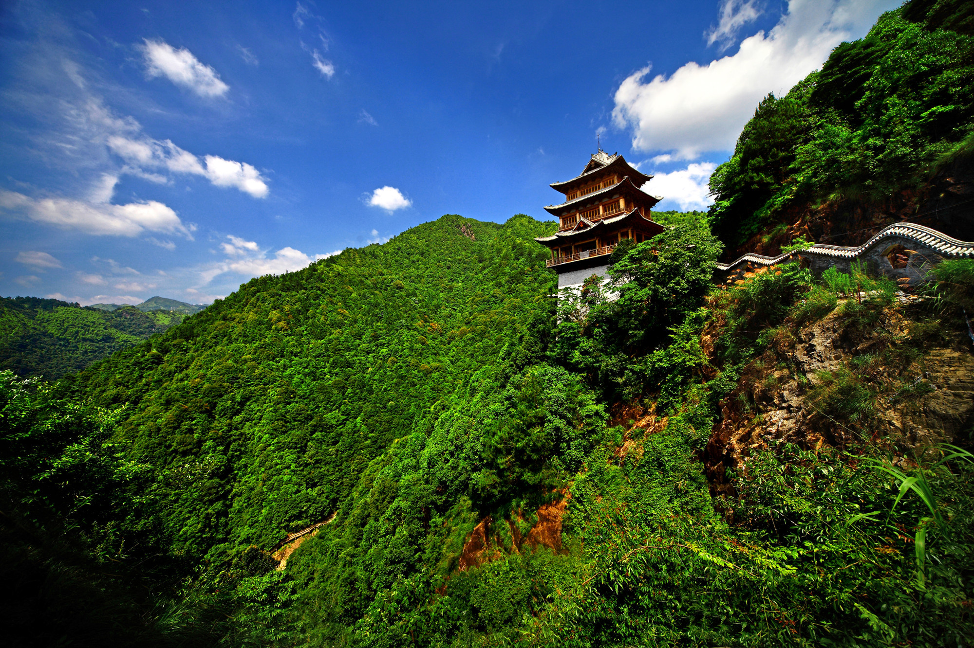 每日一景宁德周宁绵延青山景色如画