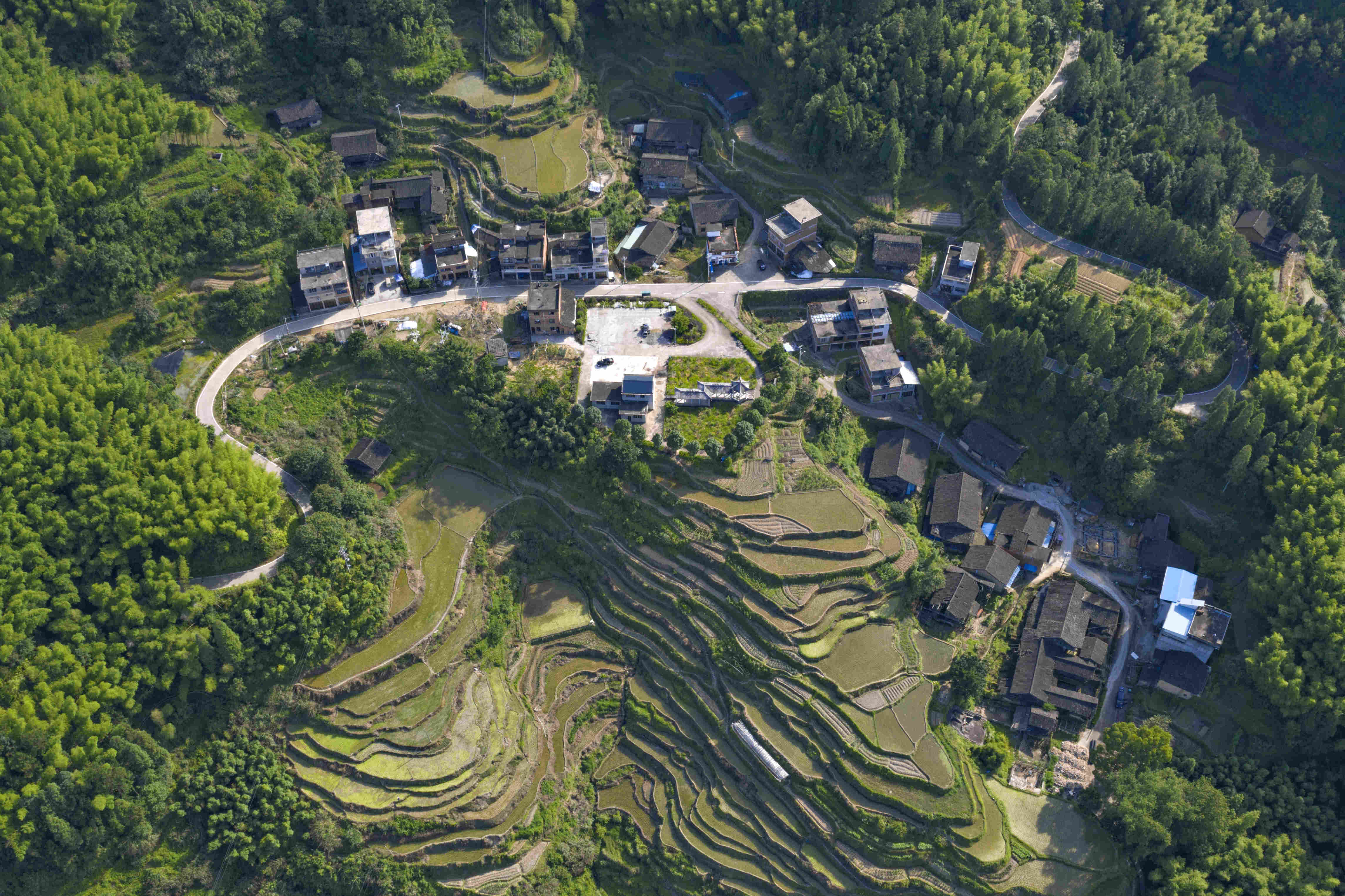 每日一景宁德寿宁天眼瞰犀溪镇风光影展