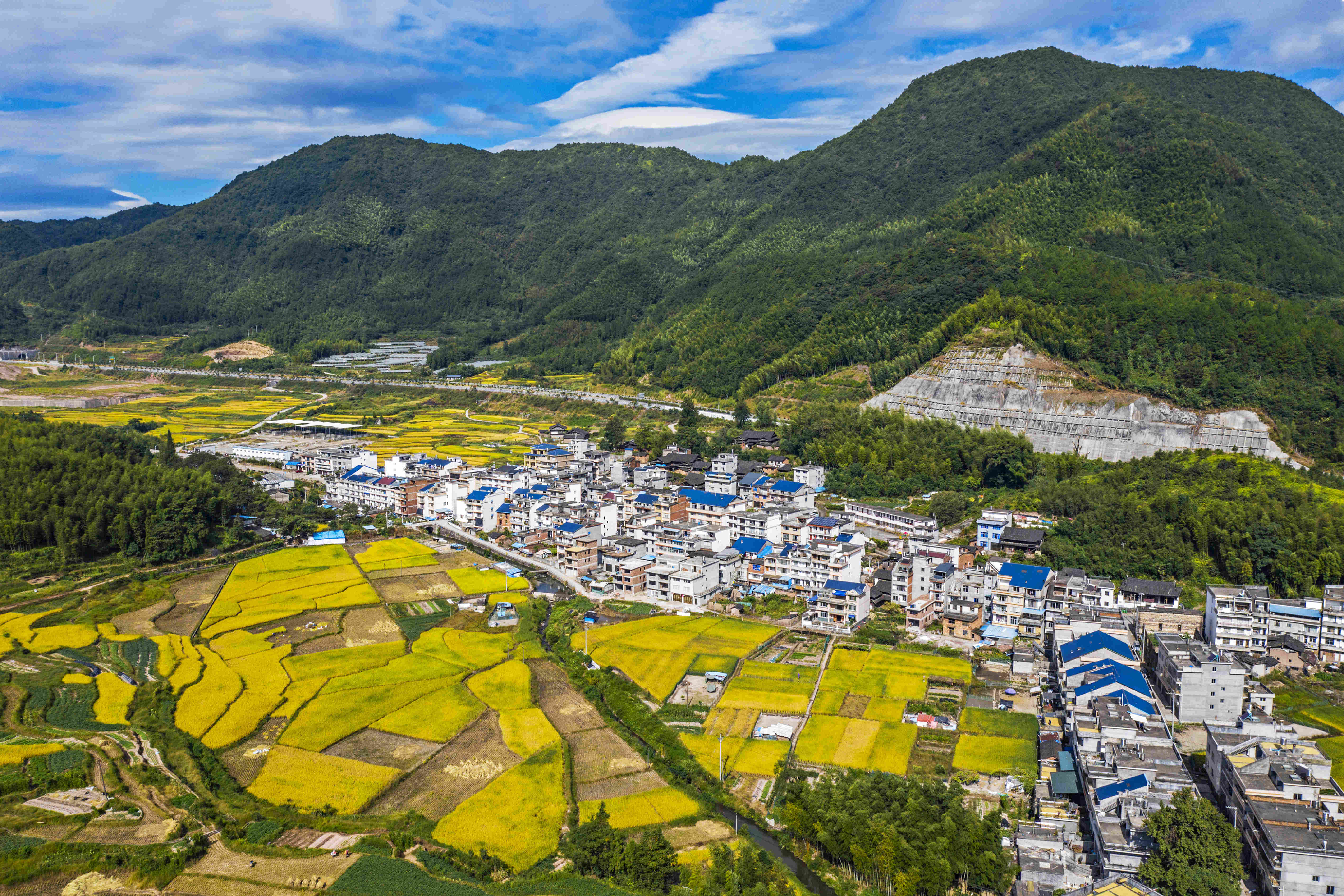 每日一景宁德寿宁天眼瞰犀溪镇风光影展