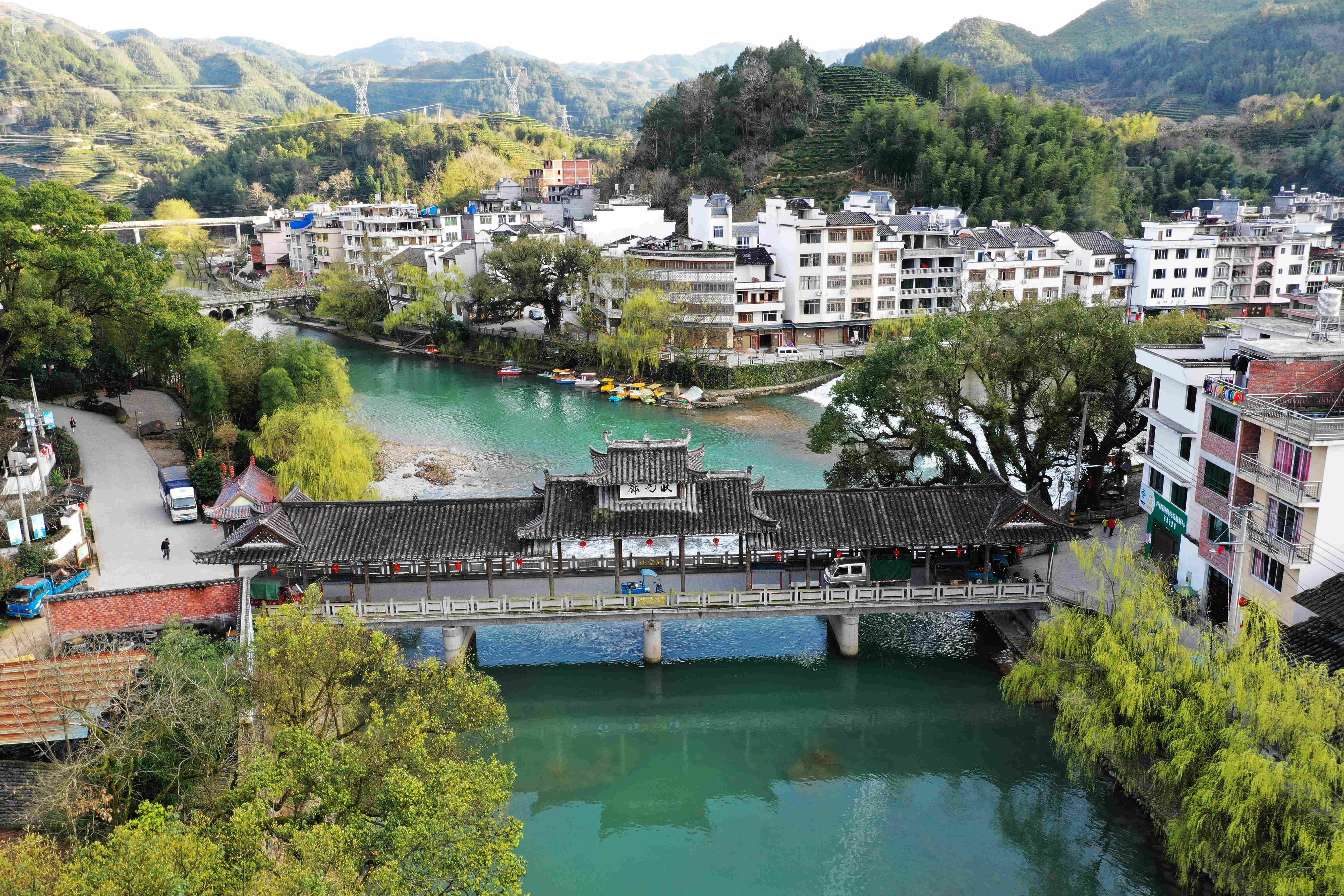 每日一景宁德寿宁天眼瞰犀溪镇风光影展