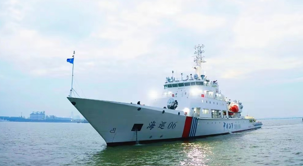 台湾海峡首艘大型巡航救助船海巡06轮首航漳州