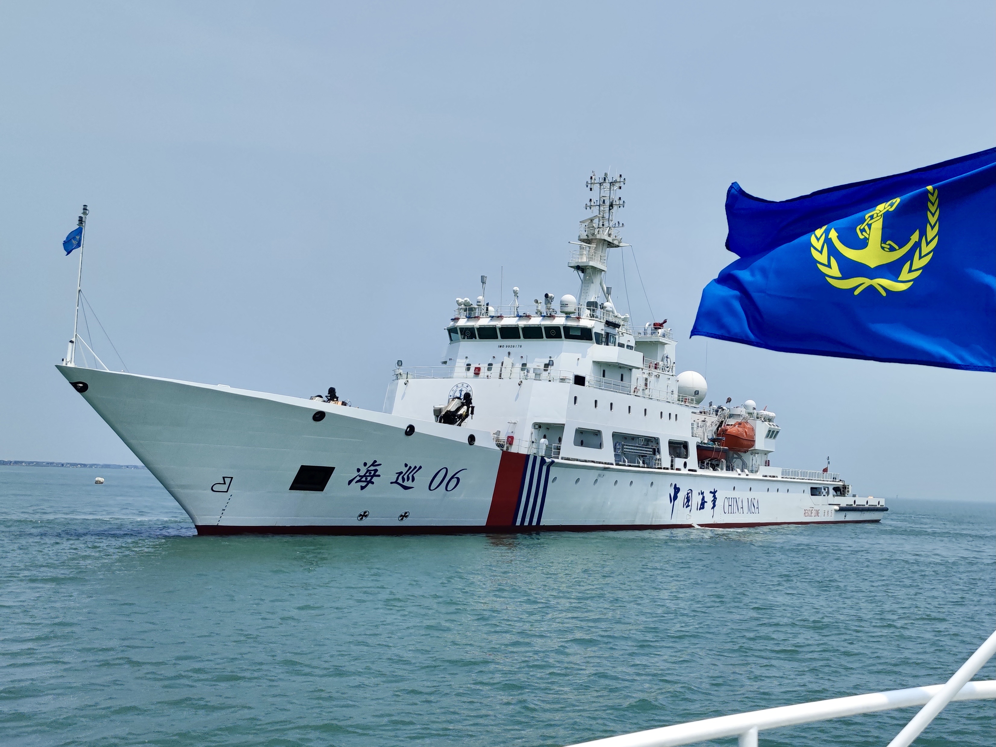 台湾海峡首艘大型巡航救助船海巡06轮在福建南部海