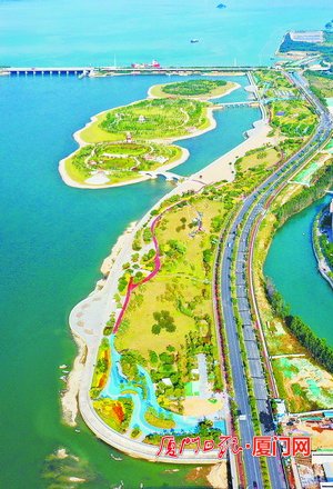 滩涂变绿洲 厦门马銮湾环湾带状公园串联起惬意生活