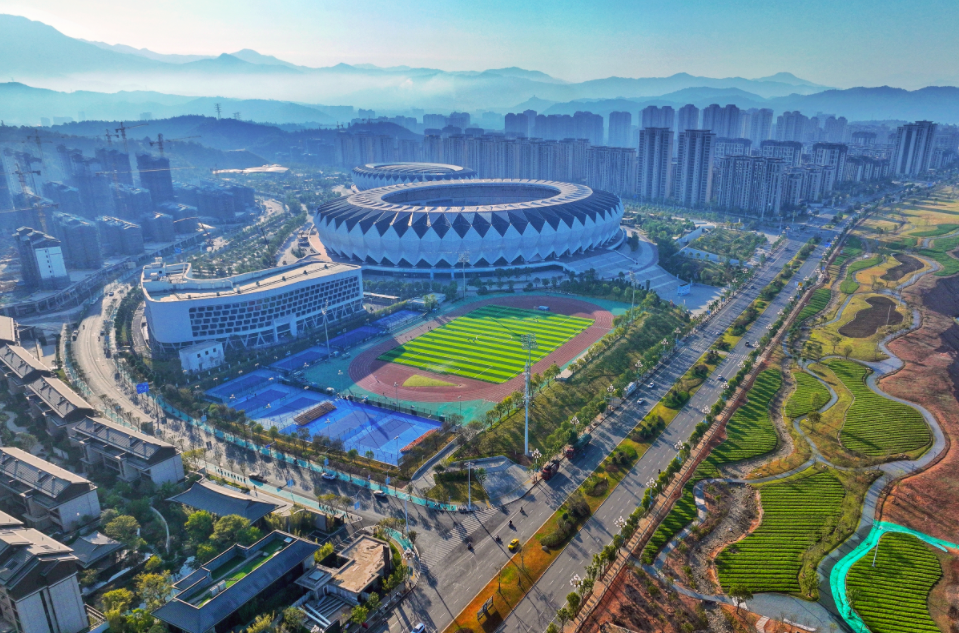 发展中的建阳西区生态城(吴大灼 摄)近年来,建阳区把文明城市创建工作