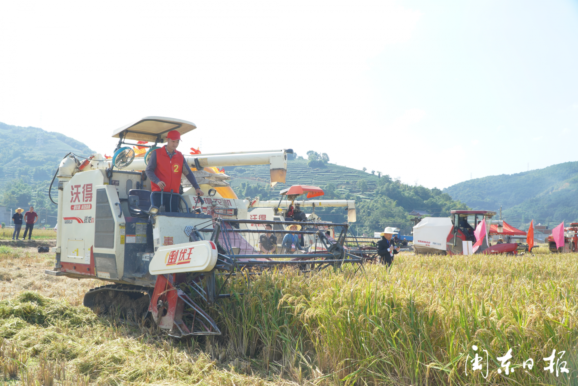 宁德举办水稻机收现场演示暨机收减损大比武大培训活动