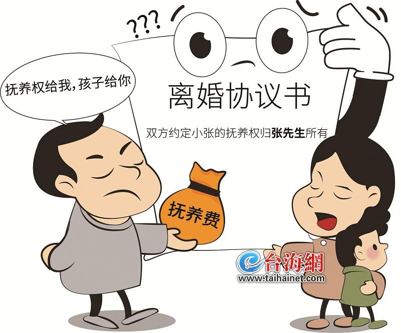 抚养权给我孩子跟你生活记名式抚养受法律保护吗