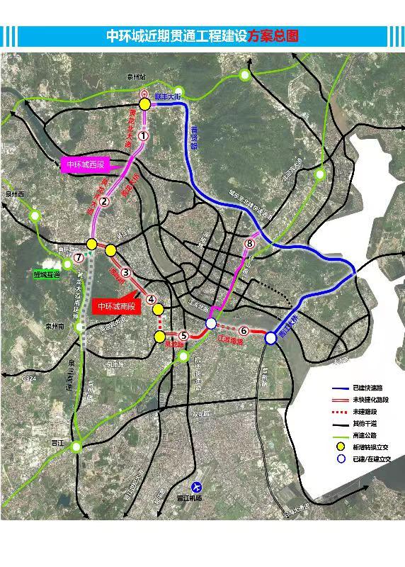 泉州快速通道线路图图片