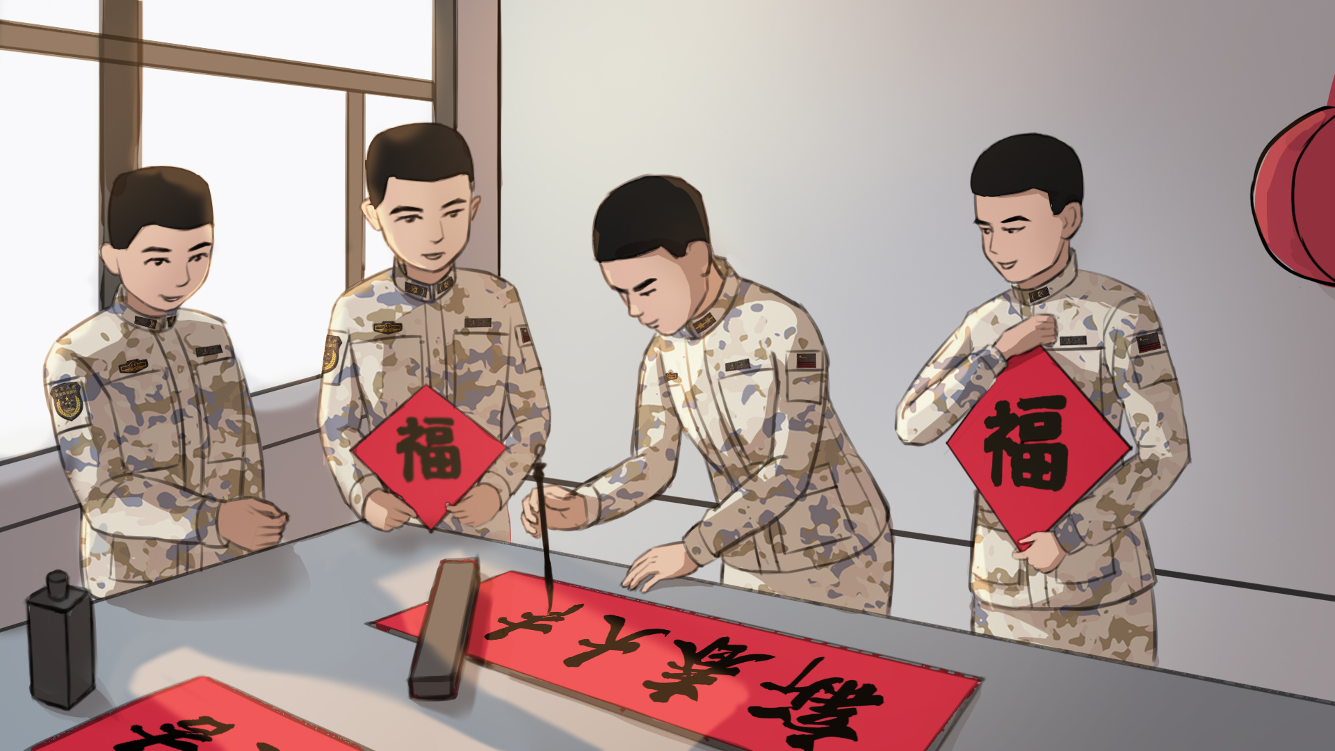 军营漫画带你走进兵哥哥们不一样的春节