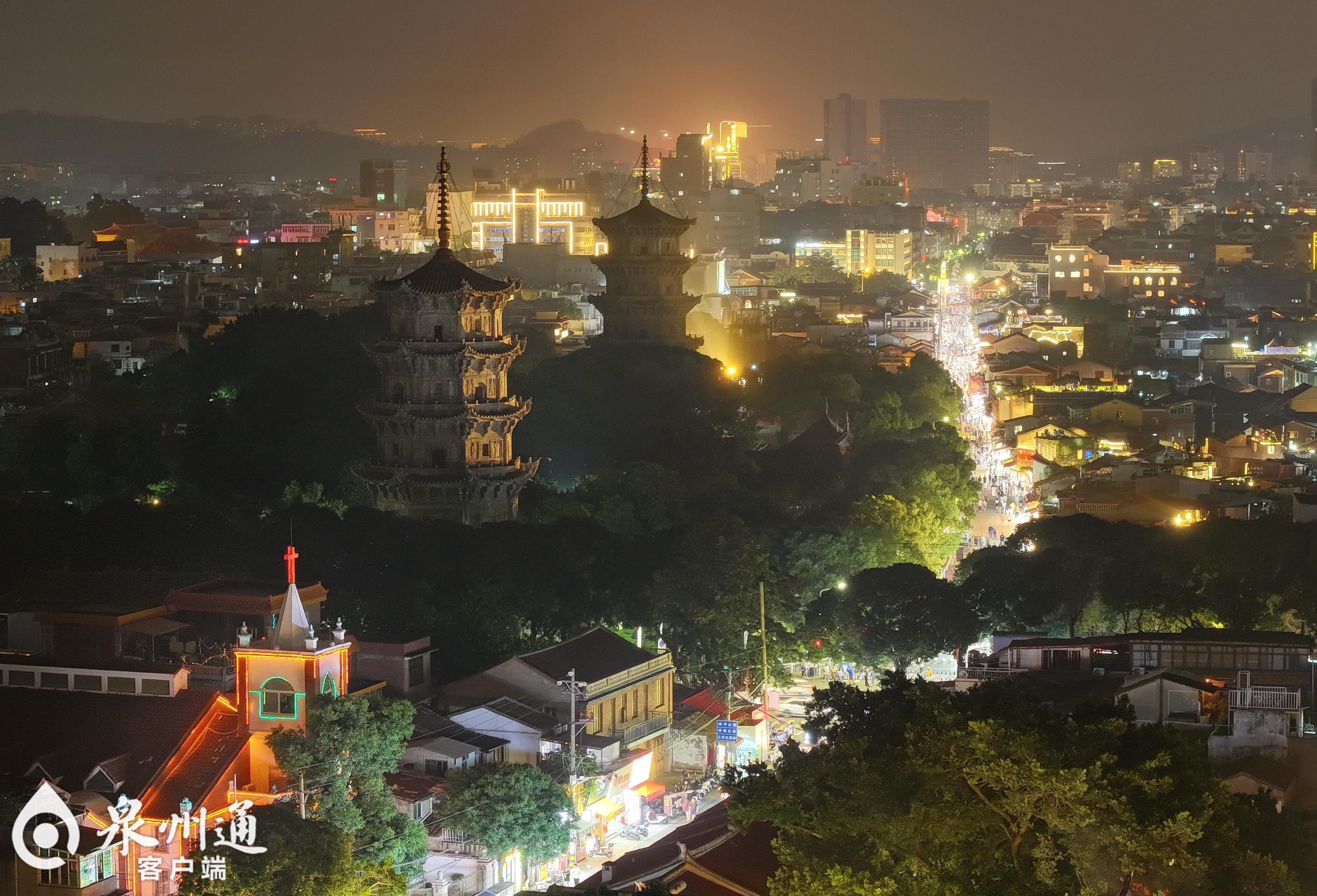 泉州:璀璨灯光秀 点亮光明城