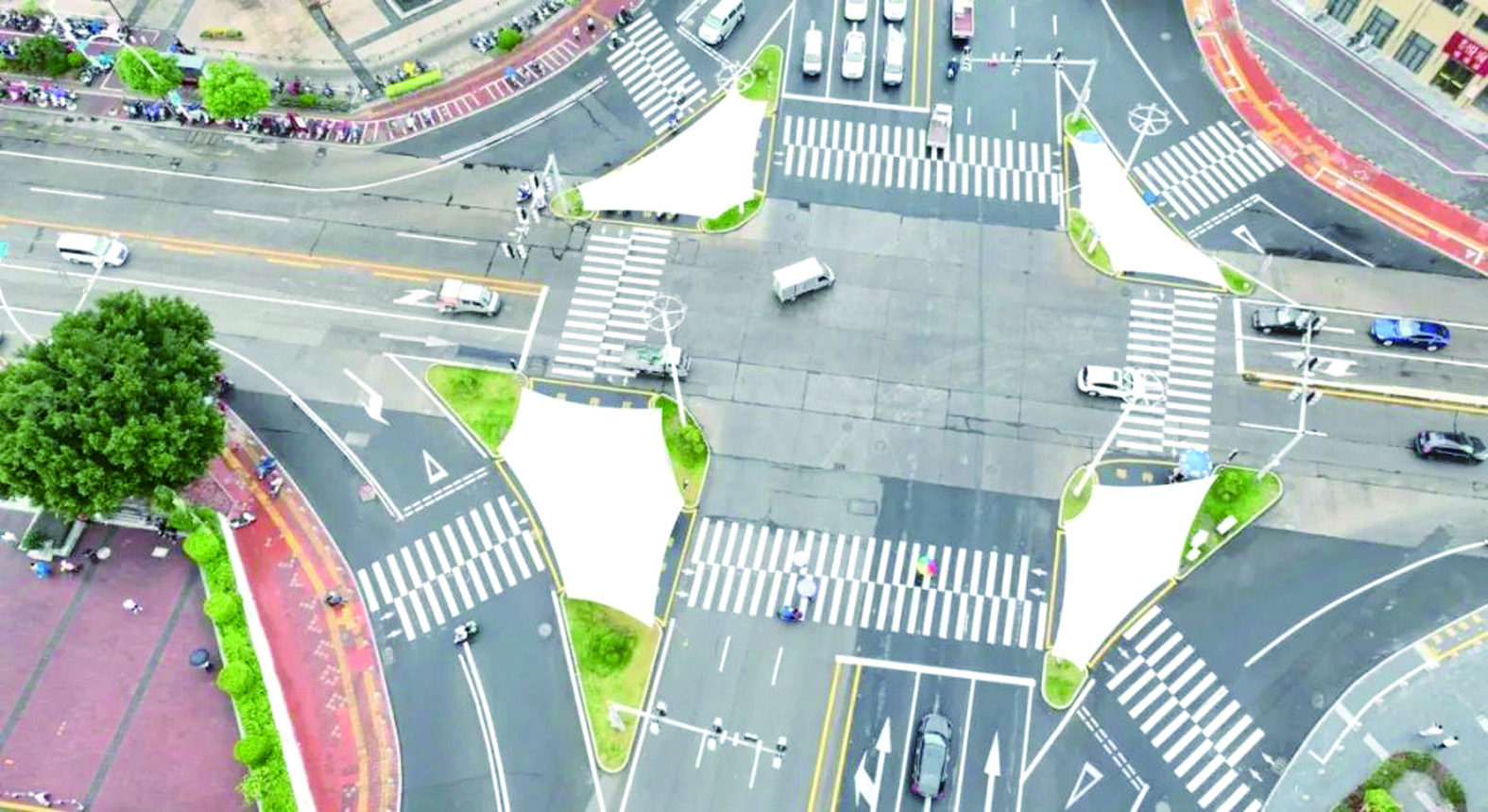 漳州将新建9个渠化岛风雨廊项目,预计6月开建